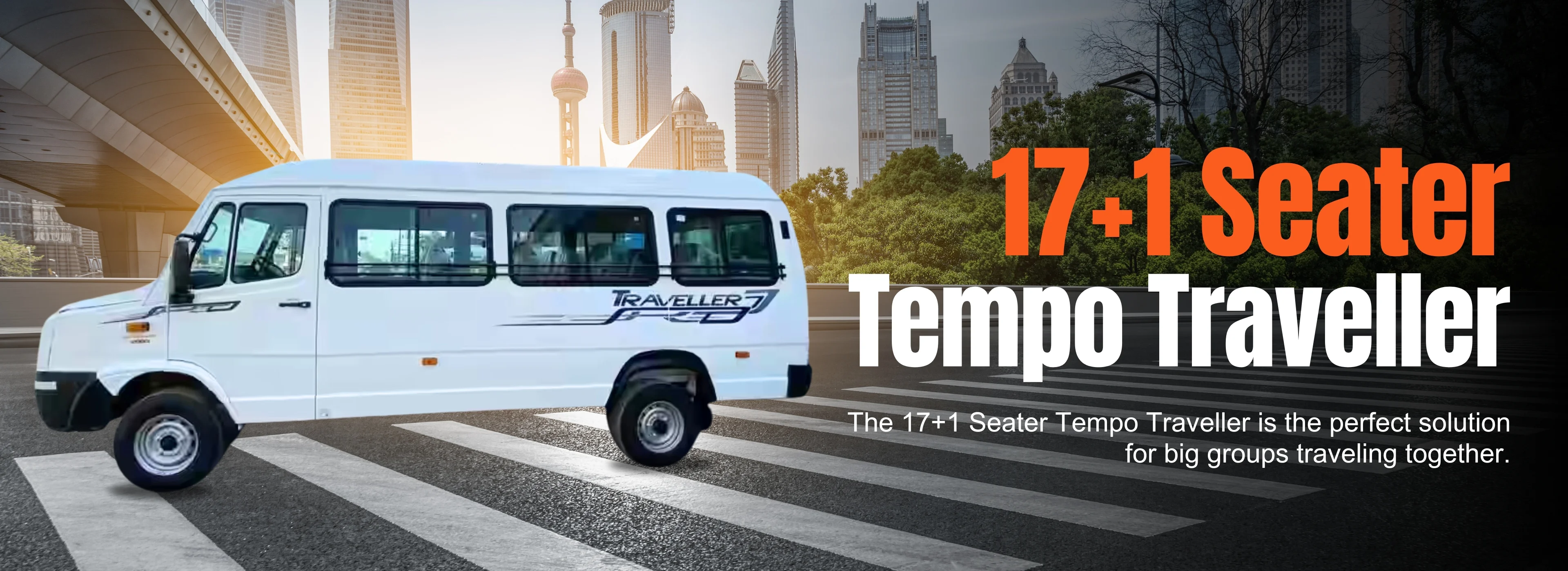 17+1 Seater Tempo Traveller